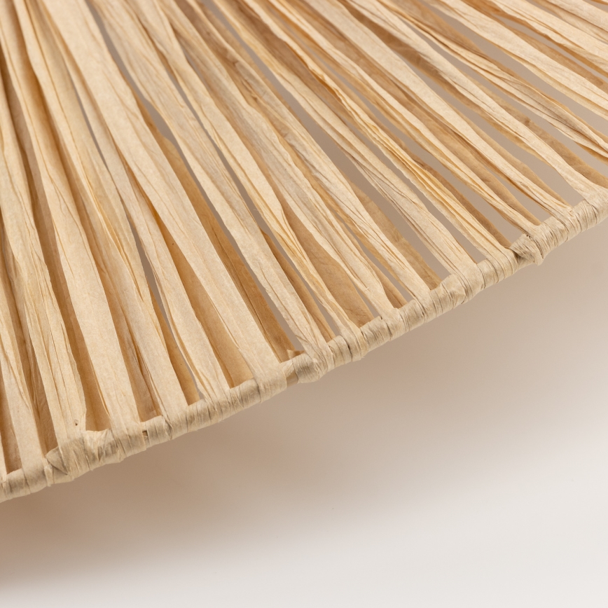 Brilagi - LED prisadený luster CERIA BOHO 1xE27/40W/230V pr. 60 cm rafia/dub