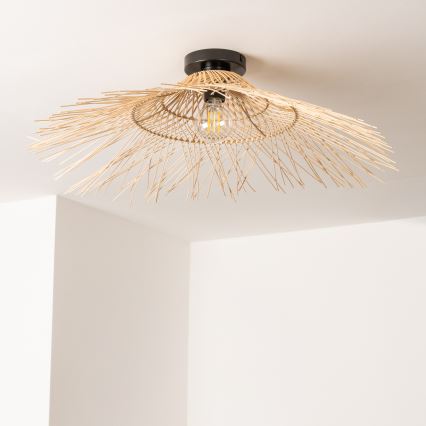 Brilagi - LED Prisadený luster CERIA BOHO 1xE27/40W/230V pr. 70 cm bambus