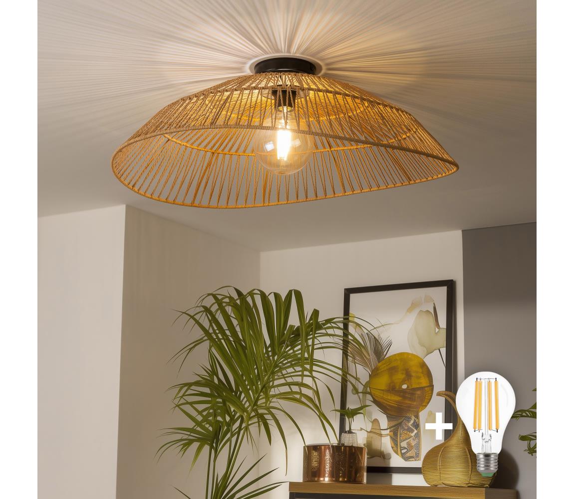 Brilagi - LED Prisadený luster CERIA BOHO 1xE27/40W/230V pr. 70 cm hnedá BG3988+EG781098
