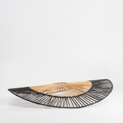 Brilagi - LED Prisadený luster CERIA BOHO 1xE27/40W/230V pr. 80 cm čierna/hnedá/dub