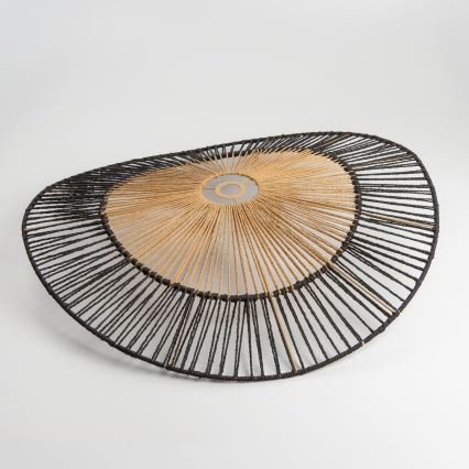 Brilagi - LED Prisadený luster CERIA BOHO 1xE27/40W/230V pr. 80 cm čierna/hnedá