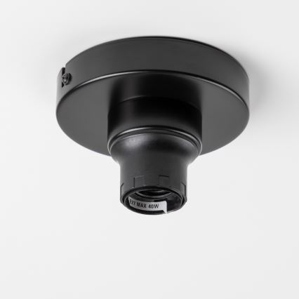 Brilagi - LED Prisadený luster CERIA BOHO 1xE27/40W/230V pr. 80 cm čierna/hnedá