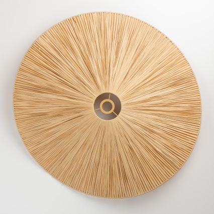 Brilagi - LED Prisadený luster CERIA BOHO 1xE27/40W/230V pr. 80 cm rafia/dub