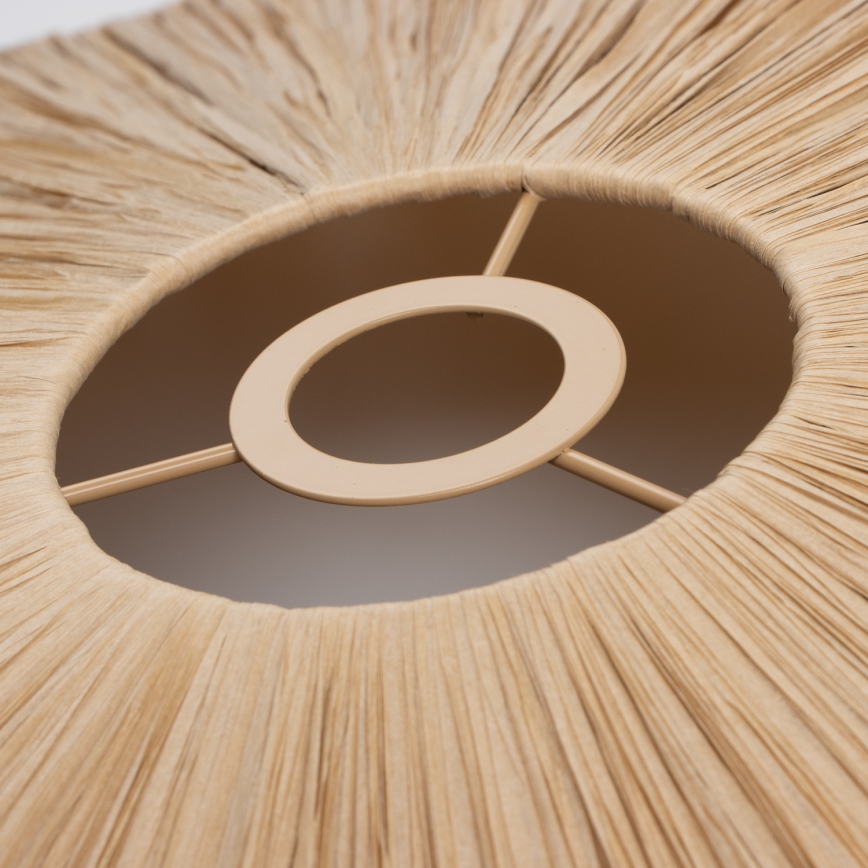 Brilagi - LED Prisadený luster CERIA BOHO 1xE27/40W/230V pr. 80 cm rafia/dub