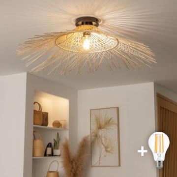 Brilagi - LED prisadený luster CERIA BOHO 1xE27/40W/230V priemer 100 cm bambus