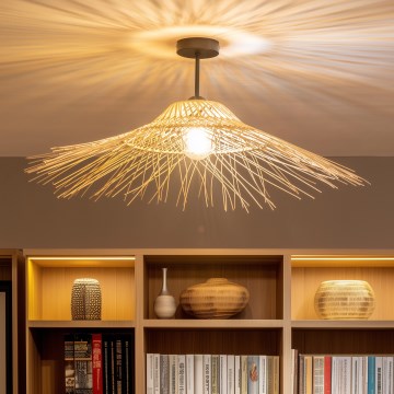 Brilagi - LED prisadený luster CERIA BOHO 1xE27/60W/230V priemer 70 cm čierna/béžová