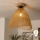 Brilagi - LED prisadený luster CERIA BOHO, 1× E27 / 40 W / 230 V, priemer 70 cm, hnedá/dub