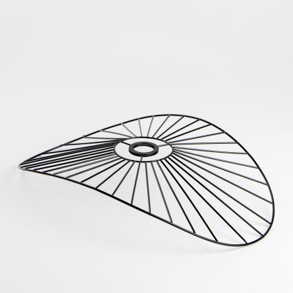 Brilagi - LED Prisadený luster CERIA WIRE 1xE27/40W/230V 40x56 cm čierna/dub