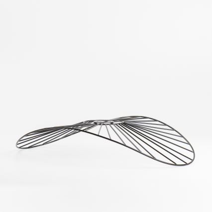 Brilagi - LED Prisadený luster CERIA WIRE 1xE27/40W/230V 40x56 cm čierna/dub