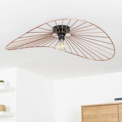 Brilagi - LED Prisadený luster CERIA WIRE 1xE27/40W/230V 60x80 cm bronz