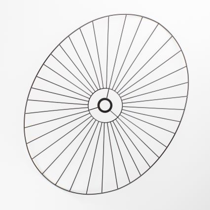 Brilagi - LED Prisadený luster CERIA WIRE 1xE27/40W/230V 60x80 cm čierna/dub