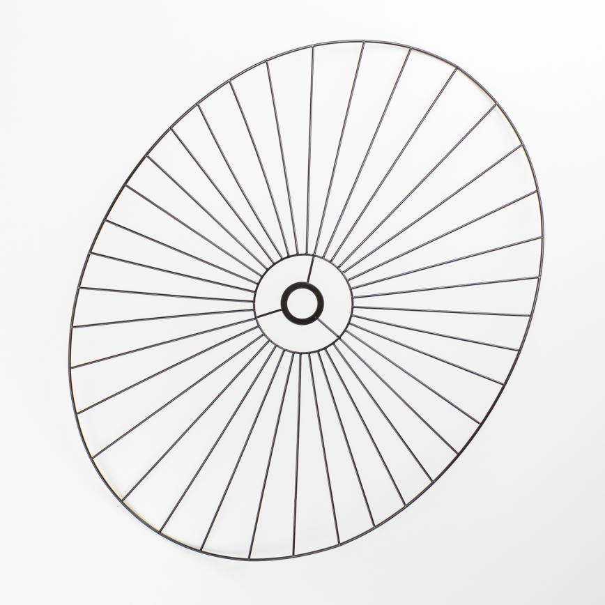 Brilagi - LED Prisadený luster CERIA WIRE 1xE27/40W/230V 60x80 cm čierna/dub