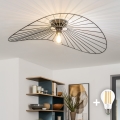 Brilagi - LED prisadený luster CERIA WIRE 1xE27/40W/230V 60x80 cm čierna