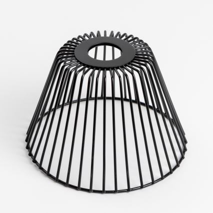 Brilagi - LED prisadený luster CERIA WIRE 1xE27/40W/230V pr. 21 cm čierna/dub