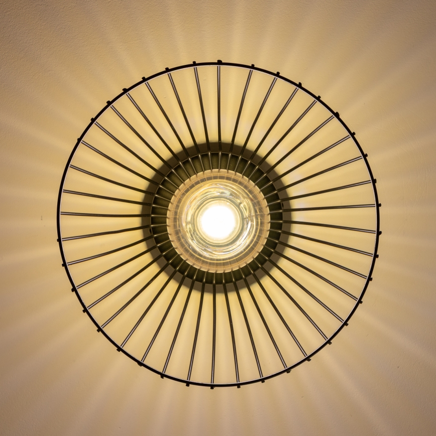 Brilagi - LED prisadený luster CERIA WIRE 1xE27/40W/230V pr. 21 cm čierny