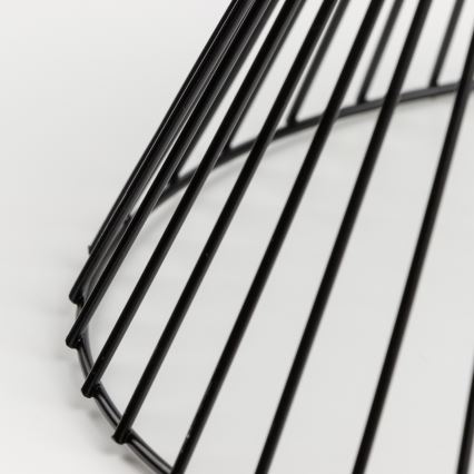 Brilagi - LED prisadený luster CERIA WIRE 1xE27/40W/230V pr. 30 cm čierna/dub