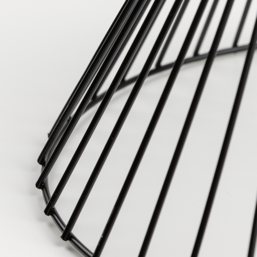 Brilagi - LED prisadený luster CERIA WIRE 1xE27/40W/230V pr. 30 cm čierna/dub