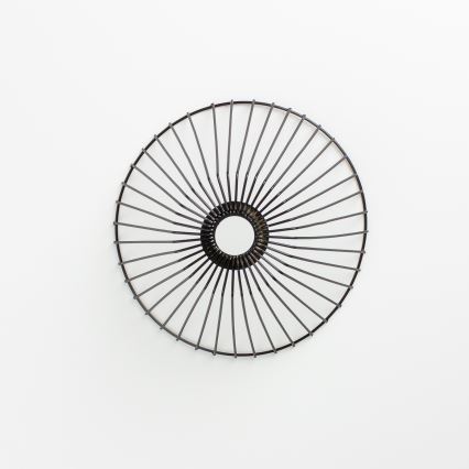 Brilagi - LED Prisadený luster CERIA WIRE 1xE27/40W/230V pr. 30 cm čierna