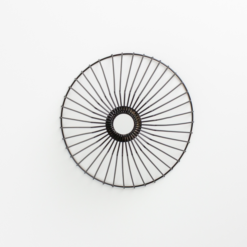 Brilagi - LED Prisadený luster CERIA WIRE 1xE27/40W/230V pr. 30 cm čierna