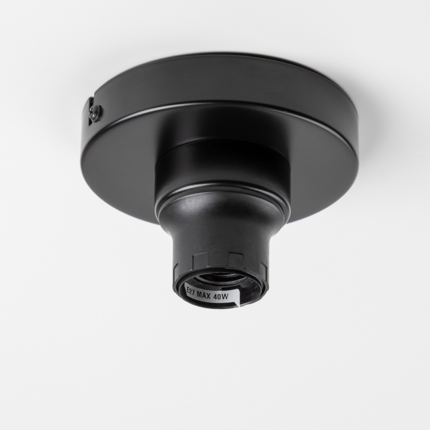 Brilagi - LED Prisadený luster CERIA WIRE 1xE27/40W/230V pr. 30 cm čierna