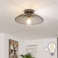 BRILAGI - LED prisadený luster CERIA WIRE 1xE27/40W/230V pr. 38 cm čierna