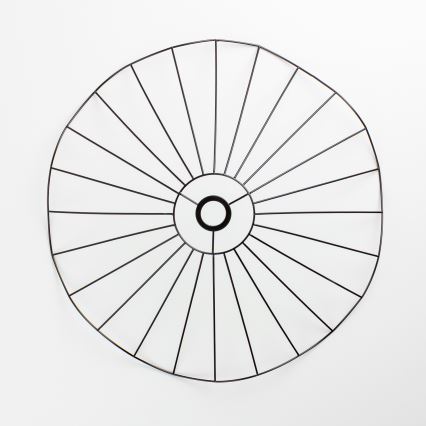 Brilagi - LED prisadený luster CERIA WIRE 1xE27/40W/230V pr. 60 cm čierna/dub