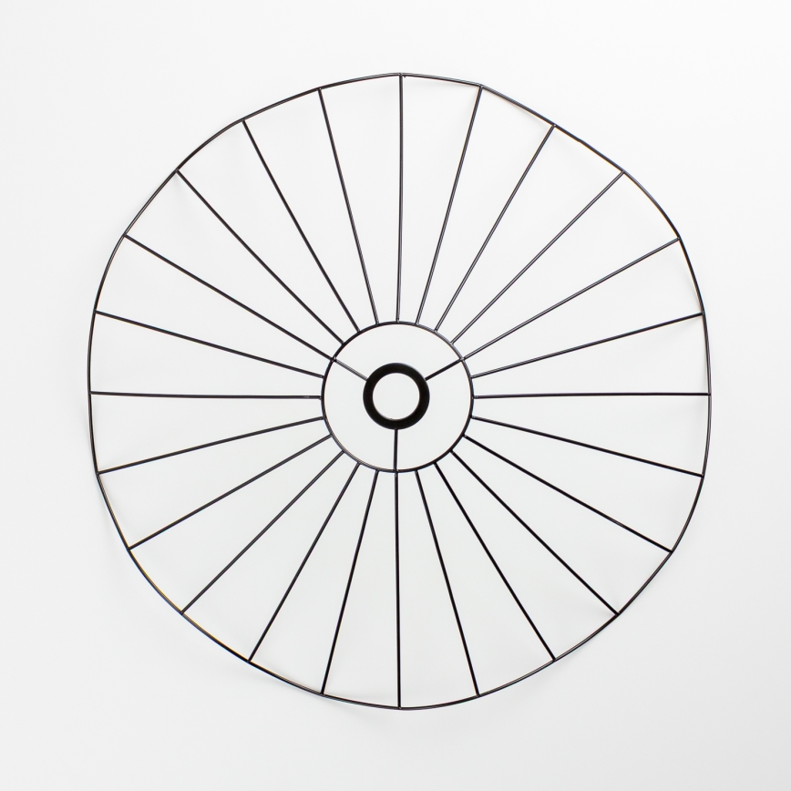 Brilagi - LED prisadený luster CERIA WIRE 1xE27/40W/230V pr. 60 cm čierna/dub