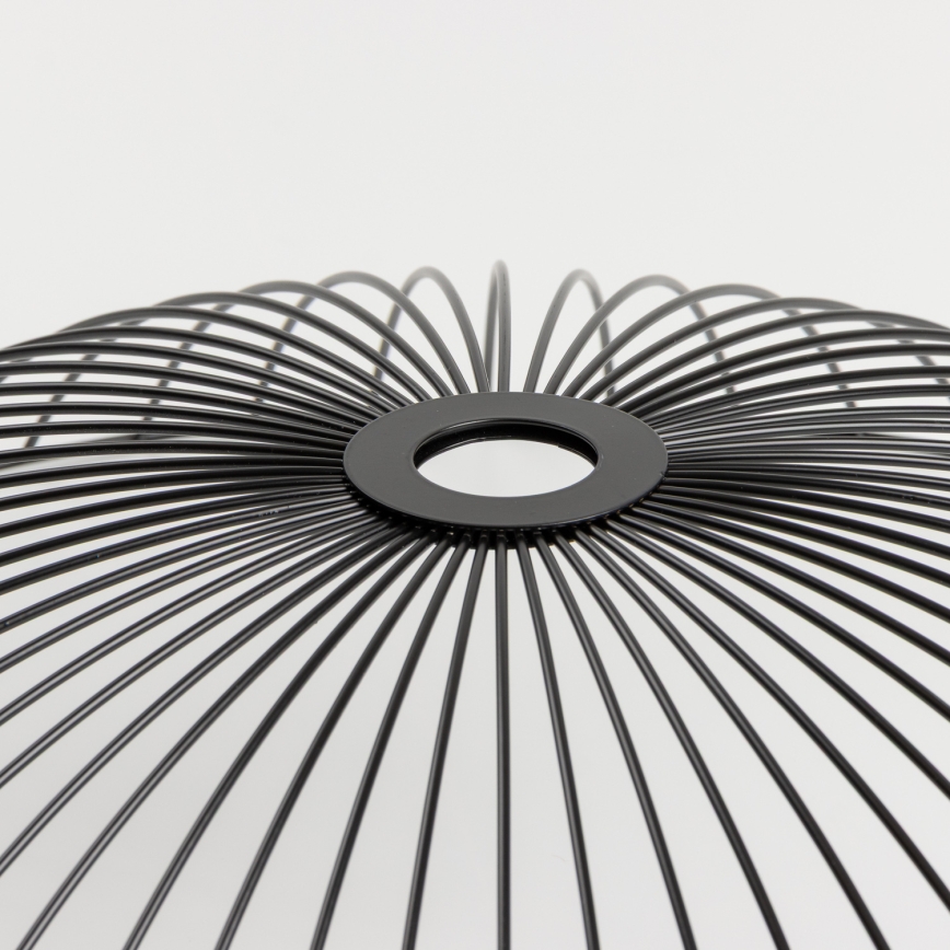 Brilagi - LED Prisadený luster CERIA WIRE 1xE27/40W/230V pr. 60 cm čierna/dub