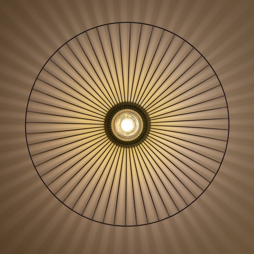 Brilagi - LED prisadený luster CERIA WIRE 1xE27/40W/230V pr. 60 cm čierna