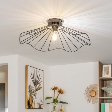 Brilagi - LED prisadený luster CERIA WIRE 1xE27/40W/230V pr. 60 cm čierny