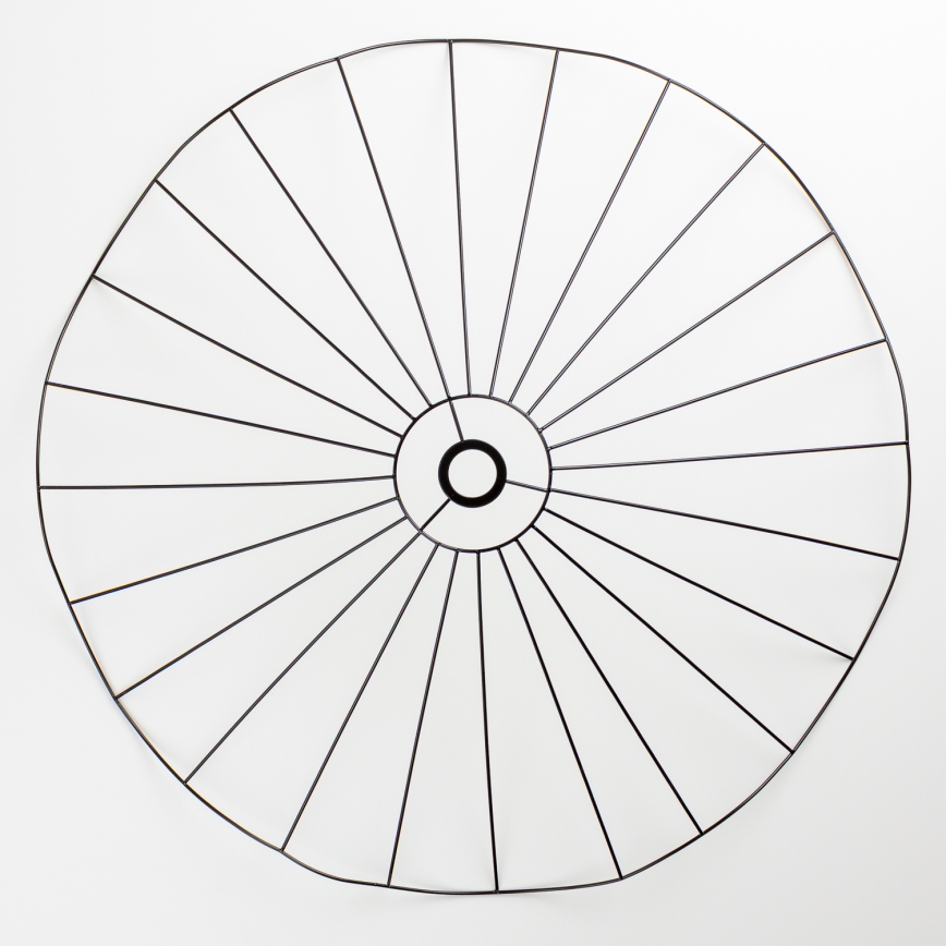 Brilagi - LED prisadený luster CERIA WIRE 1xE27/40W/230V pr. 80 cm čierna/dub