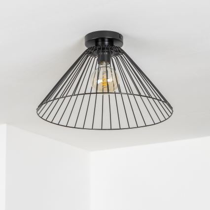 Brilagi - LED prisadený luster CERIA WIRE 1xE27/40W/230V priemer 45 cm čierny