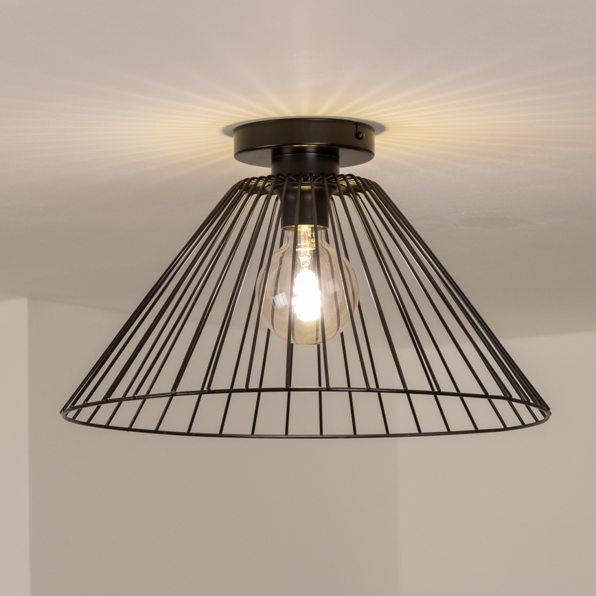 Brilagi - LED prisadený luster CERIA WIRE 1xE27/40W/230V priemer 45 cm čierny