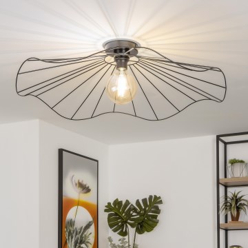 Brilagi - LED prisadený luster CERIA WIRE 1xE27/40W/230V priemer 80 cm čierna