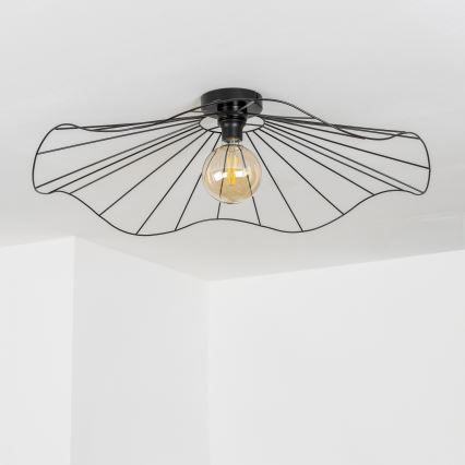 Brilagi - LED prisadený luster CERIA WIRE 1xE27/40W/230V priemer 80 cm čierna