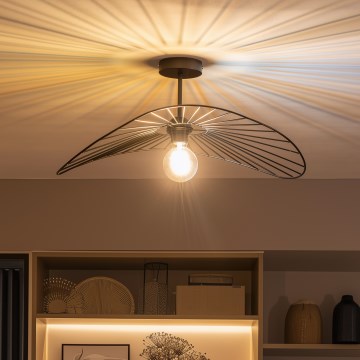 Brilagi - LED Prisadený luster CERIA WIRE 1xE27/60W/230V 40x56 cm čierna