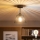 Brilagi - LED Prisadený luster CERIA WIRE 1xE27/60W/230V pr. 21 cm čierna
