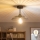 Brilagi - LED Prisadený luster CERIA WIRE 1xE27/60W/230V pr. 26 cm čierna