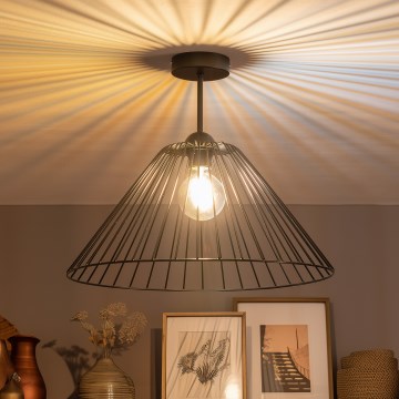 Brilagi - LED prisadený luster CERIA WIRE 1xE27/60W/230V, priemer 45 cm, čierny