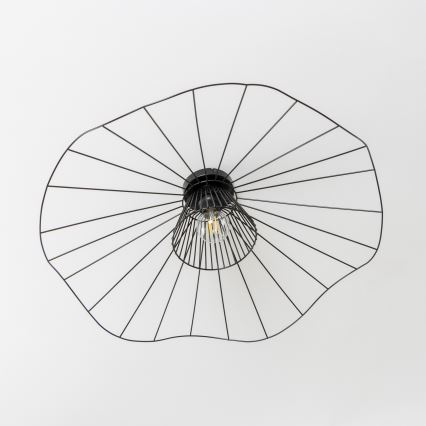 Brilagi - LED prisadený luster CERIA WIRE, 1× E27 (40 W), 230 V, priemer 80 cm, čierna