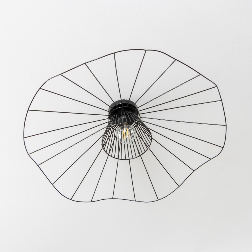 Brilagi - LED prisadený luster CERIA WIRE, 1× E27 (40 W), 230 V, priemer 80 cm, čierna