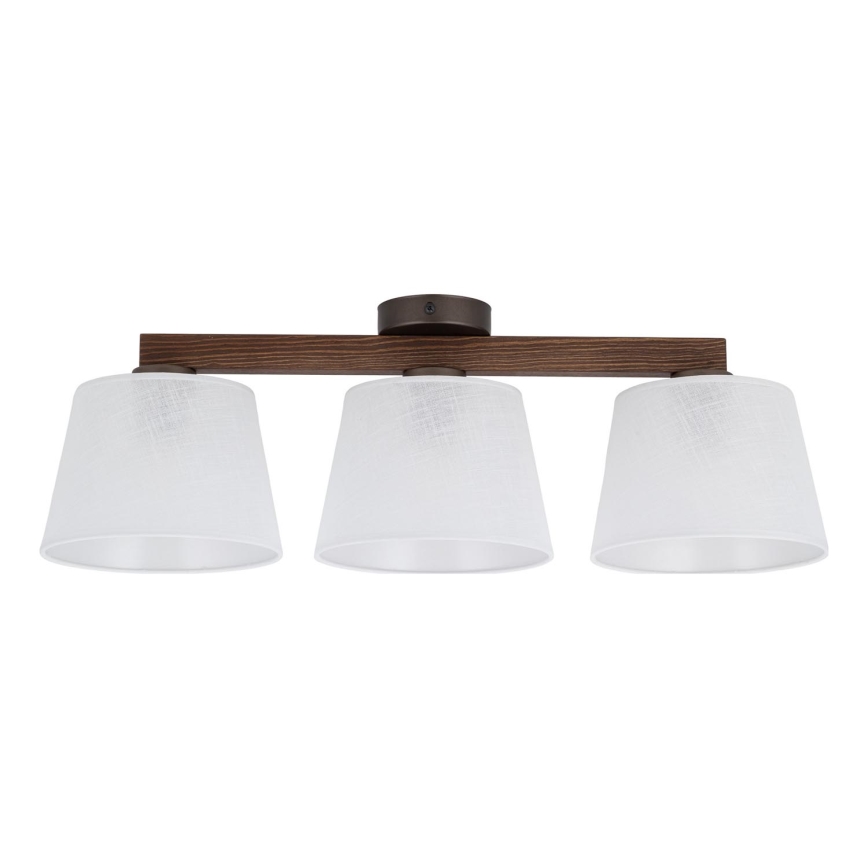 BRILAGI - LED Prisadený luster LATTE 3xE27/15W/230V borovica/biela