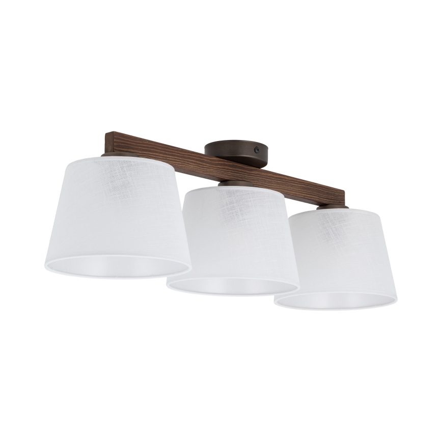 BRILAGI - LED Prisadený luster LATTE 3xE27/15W/230V borovica/biela