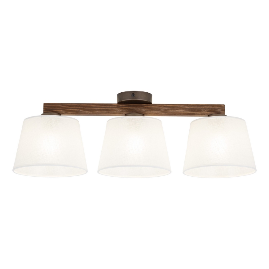 BRILAGI - LED Prisadený luster LATTE 3xE27/15W/230V borovica/biela