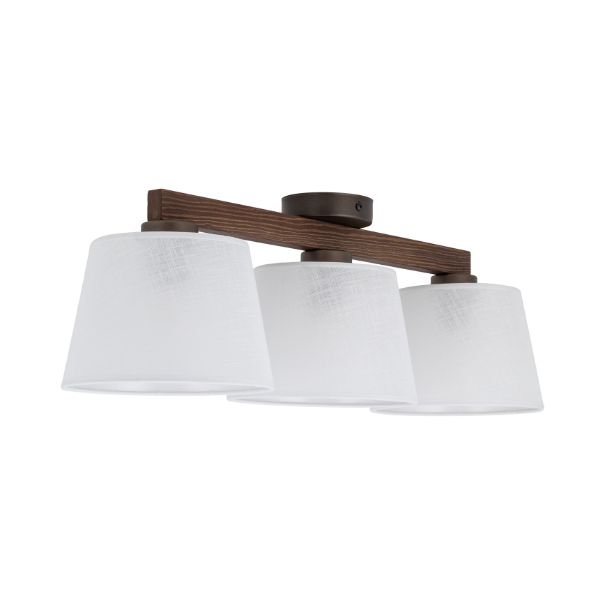 BRILAGI - LED Prisadený luster LATTE 3xE27/15W/230V borovica/biela
