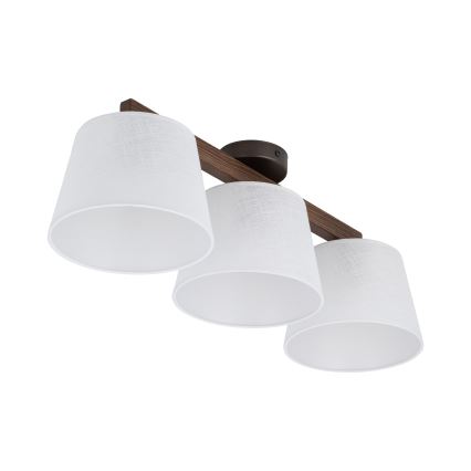 BRILAGI - LED Prisadený luster LATTE 3xE27/15W/230V borovica/biela