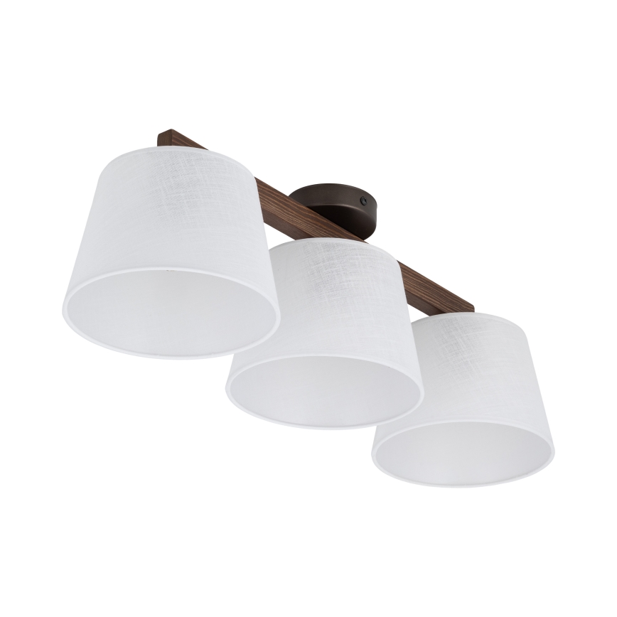 BRILAGI - LED Prisadený luster LATTE 3xE27/15W/230V borovica/biela