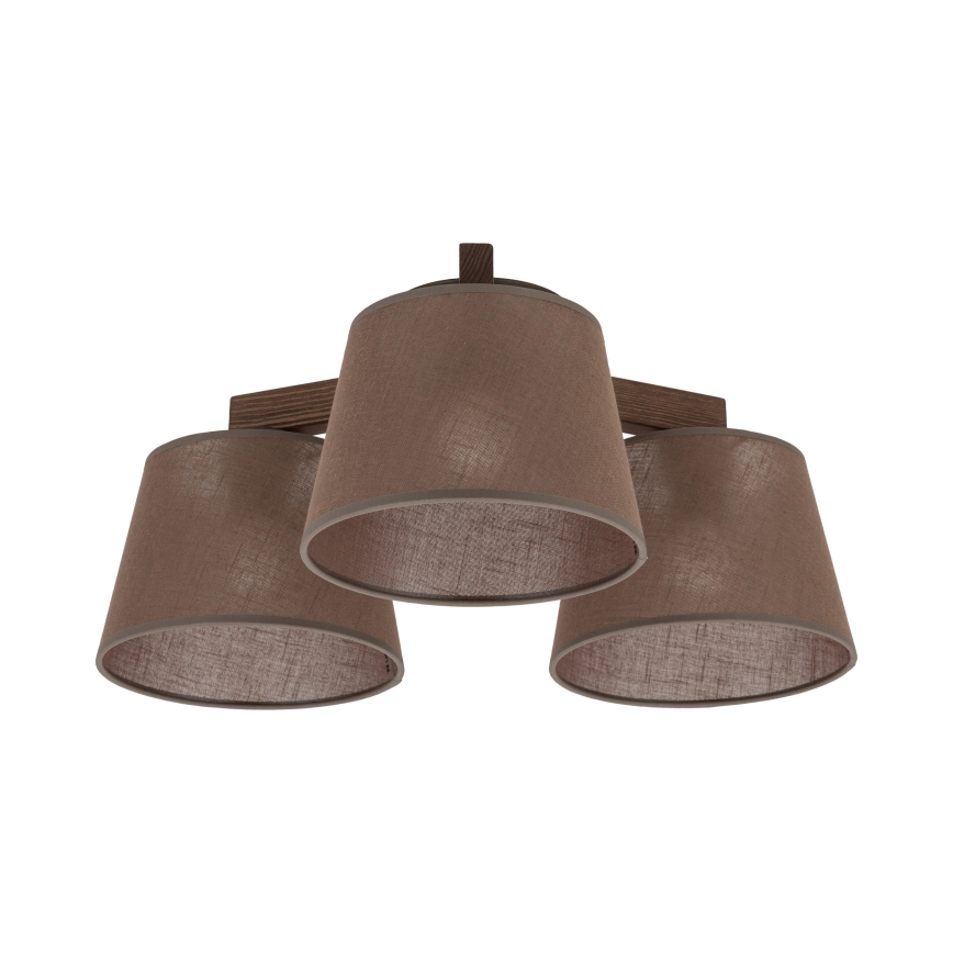BRILAGI - LED Prisadený luster LATTE 3xE27/15W/230V borovica/hnedá