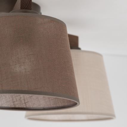 BRILAGI - LED Prisadený luster LATTE 3xE27/15W/230V borovica/mix