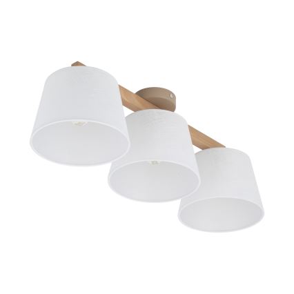 BRILAGI - LED Prisadený luster LATTE SABIA 3xE27/15W/230V borovica/biela